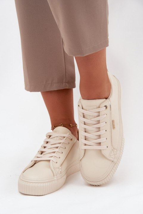 Buty Sportowe Model Big Star SS274027 Beige/Gold - Step in style Buty Sportowe Model Big Star SS274027 Beige/Gold - Step in style