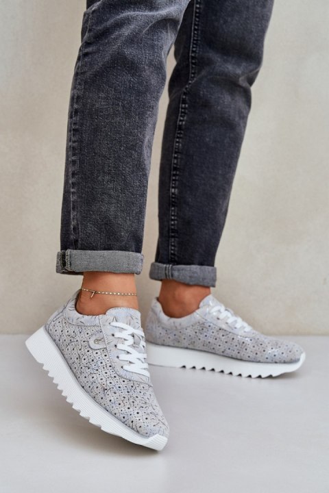 Buty Sportowe Model DA LR51-635 Silver - Step in style Buty Sportowe Model DA LR51-635 Silver - Step in style