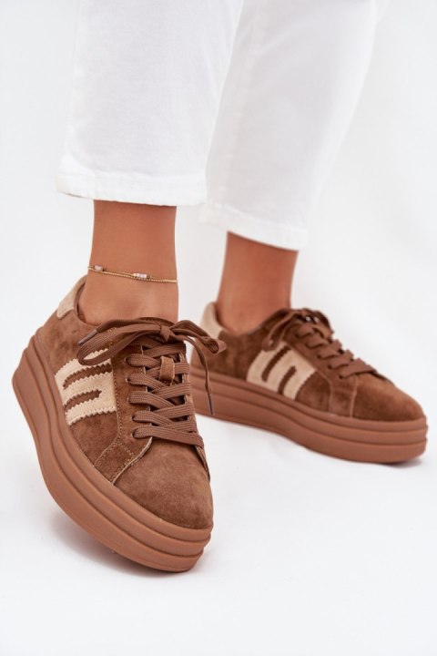 Buty Sportowe Model Eldira GD-LX1075B Camel - Step in style Buty Sportowe Model Eldira GD-LX1075B Camel - Step in style