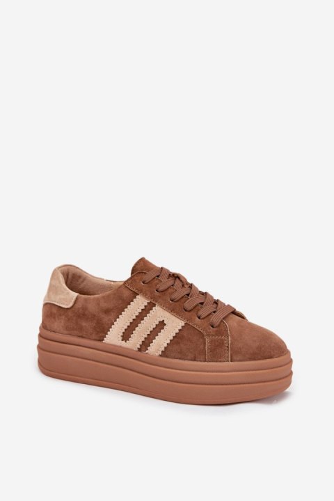 Buty Sportowe Model Eldira GD-LX1075B Camel - Step in style Buty Sportowe Model Eldira GD-LX1075B Camel - Step in style