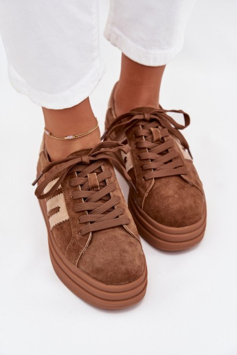 Buty Sportowe Model Eldira GD-LX1075B Camel - Step in style Buty Sportowe Model Eldira GD-LX1075B Camel - Step in style