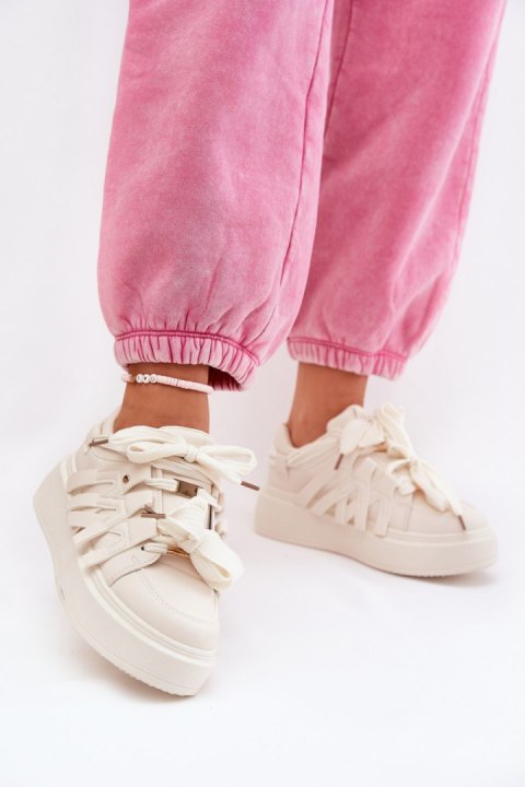 Buty Sportowe Model Penolle 8927 Beige - Step in style Buty Sportowe Model Penolle 8927 Beige - Step in style