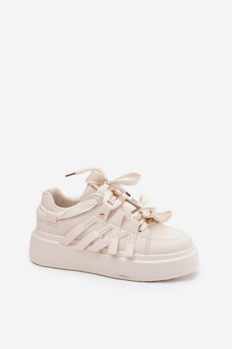 Buty Sportowe Model Penolle 8927 Beige - Step in style Buty Sportowe Model Penolle 8927 Beige - Step in style