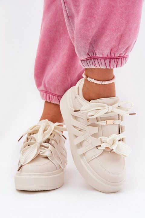 Buty Sportowe Model Penolle 8927 Beige - Step in style Buty Sportowe Model Penolle 8927 Beige - Step in style