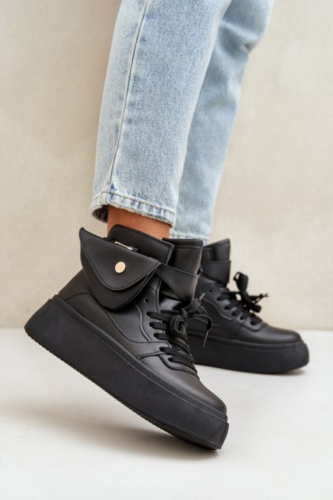 Buty Sportowe Model Saramis LH203 Black - Step in style Buty Sportowe Model Saramis LH203 Black - Step in style