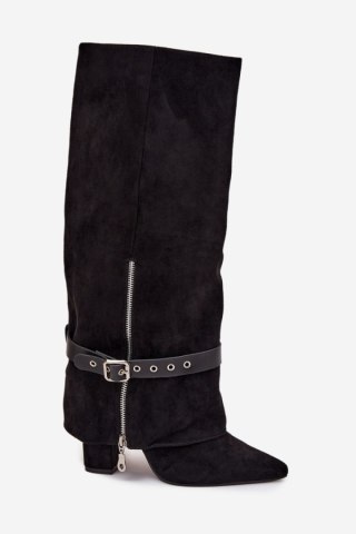 Kozaki Model Jolivine 2502A-1 Black Zamsz - Step in style