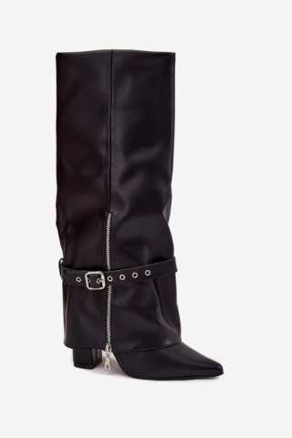 Kozaki Model Jolivine 2502A Black Skóra - Step in style