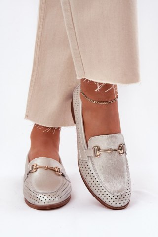 Mokasyny Model S.Barski LR51-594 Silver - Step in style