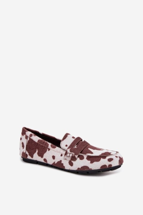 Mokasyny Model Soreline H8-965M Brown/White - Step in style Mokasyny Model Soreline H8-965M Brown/White - Step in style