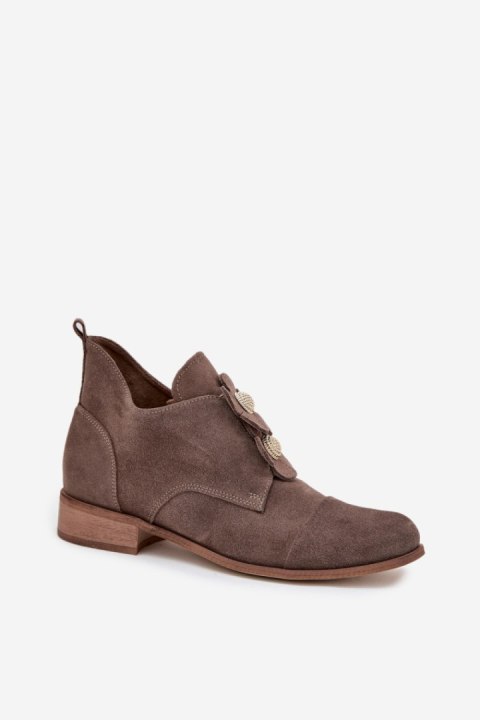 Półbuty Model Zazoo 3080 Dark Beige - Step in style Półbuty Model Zazoo 3080 Dark Beige - Step in style