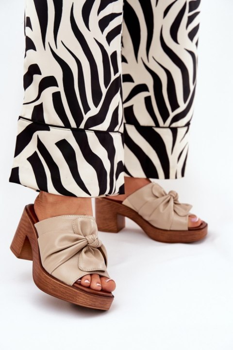 Sandał Klapki Model Kikilla RMR23126-8 Beige - Step in style Sandał Klapki Model Kikilla RMR23126-8 Beige - Step in style