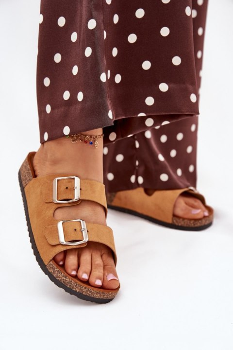Sandał Klapki Model Livara WD295 Camel - Step in style Sandał Klapki Model Livara WD295 Camel - Step in style
