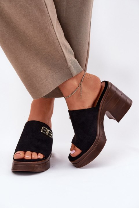 Sandał Klapki Model Vinceza 17400 Black - Step in style Sandał Klapki Model Vinceza 17400 Black - Step in style