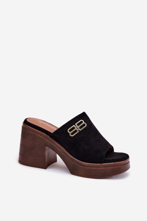 Sandał Klapki Model Vinceza 17400 Black - Step in style Sandał Klapki Model Vinceza 17400 Black - Step in style