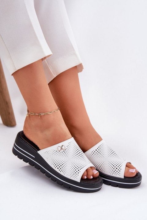 Sandał Klapki Model Vinceza 41477 White - Step in style Sandał Klapki Model Vinceza 41477 White - Step in style