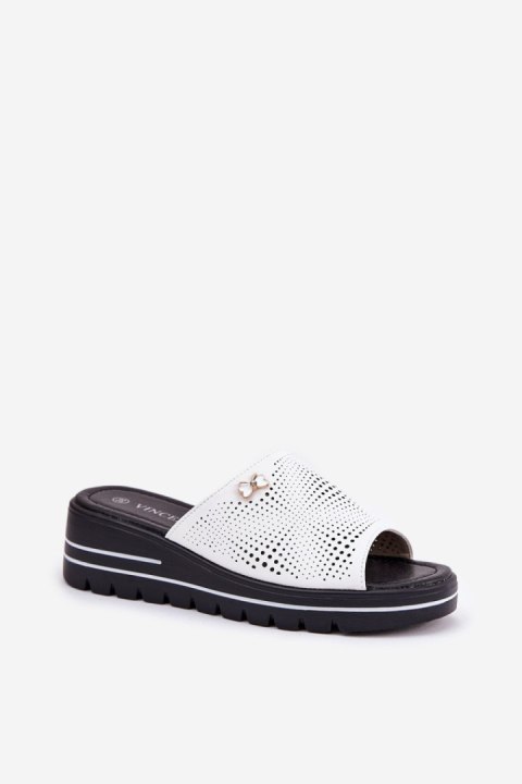 Sandał Klapki Model Vinceza 41477 White - Step in style Sandał Klapki Model Vinceza 41477 White - Step in style
