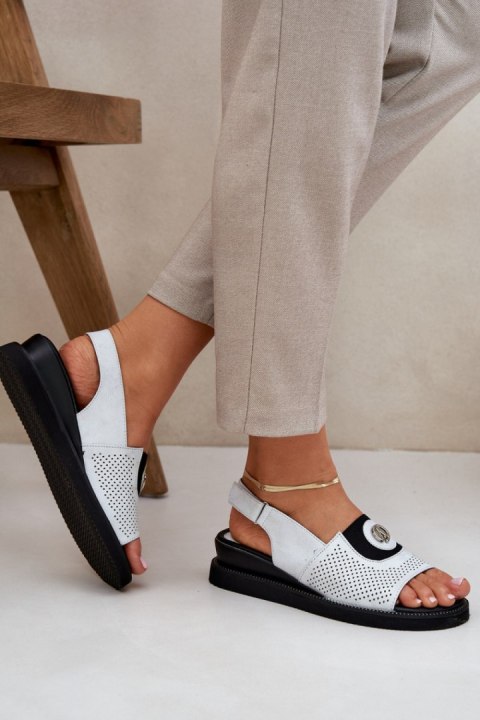 Sandały Model Isnnoria RMR2267-2 Silver - Step in style Sandały Model Isnnoria RMR2267-2 Silver - Step in style