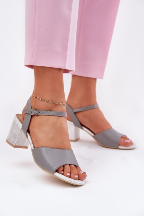Sandały Model Vinceza 20275 Grey - Step in style Sandały Model Vinceza 20275 Grey - Step in style