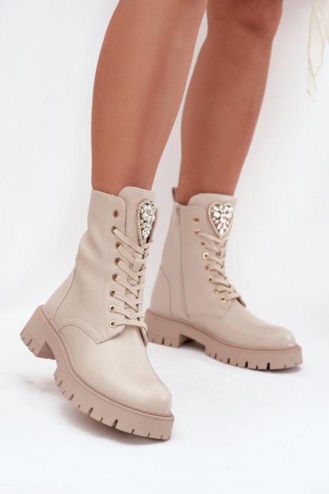 Workery Model Rosira DES837S Beige Skóra - Step in style Workery Model Rosira DES837S Beige Skóra - Step in style
