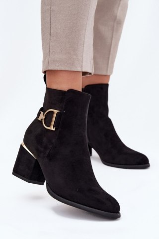 Botki Model Ambrine 0-625 Black - Step in style