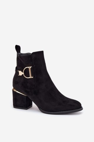 Botki Model Ambrine 0-625 Black - Step in style