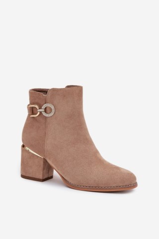 Botki Model Dorisse 0-610 Beige - Step in style