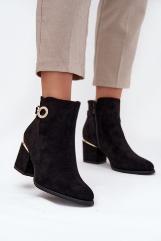 Botki Model Dorisse 0-610 Black - Step in style