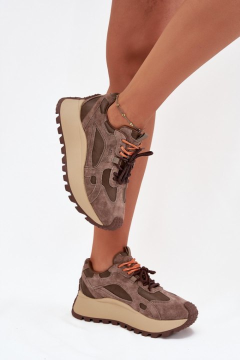 Buty Sportowe Model Big Star SS274627 HI-POLY SYSTEM Beige - Step in style Buty Sportowe Model Big Star SS274627 HI-POLY SYSTEM Beige - Step in style