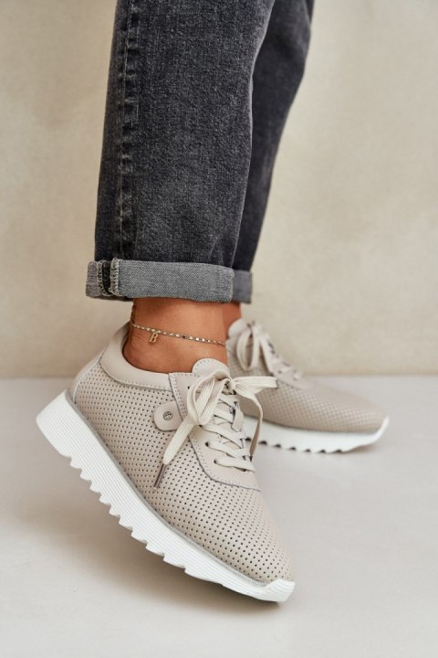 Buty Sportowe Model DA LR51-629 Beige - Step in style Buty Sportowe Model DA LR51-629 Beige - Step in style