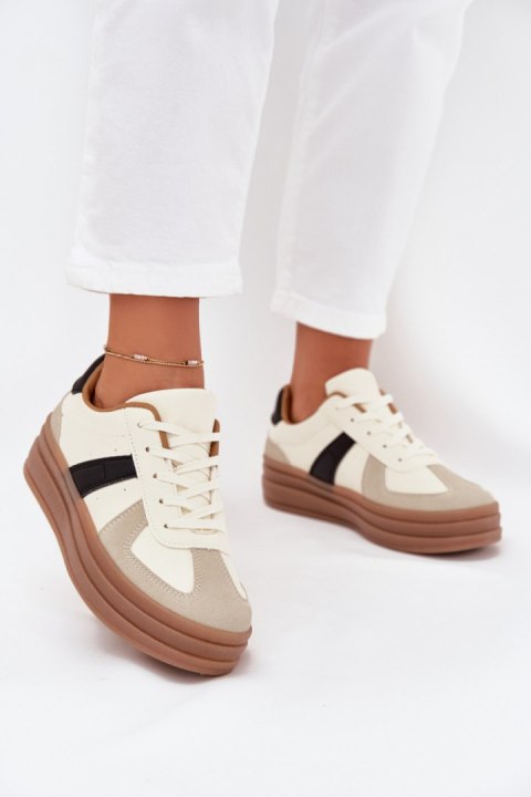 Buty Sportowe Model Sivirae X3032 Beige - Step in style Buty Sportowe Model Sivirae X3032 Beige - Step in style