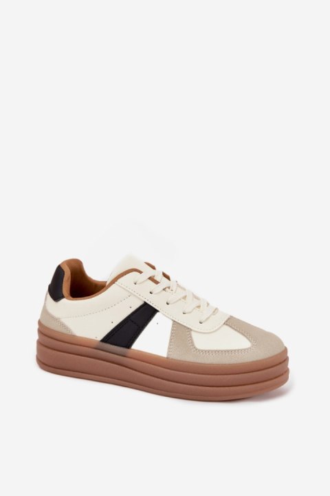Buty Sportowe Model Sivirae X3032 Beige - Step in style Buty Sportowe Model Sivirae X3032 Beige - Step in style