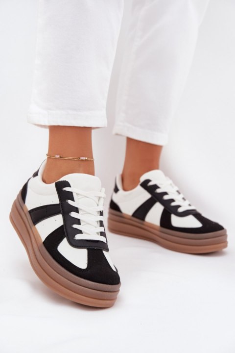 Buty Sportowe Model Sivirae X3032 White/Black - Step in style Buty Sportowe Model Sivirae X3032 White/Black - Step in style
