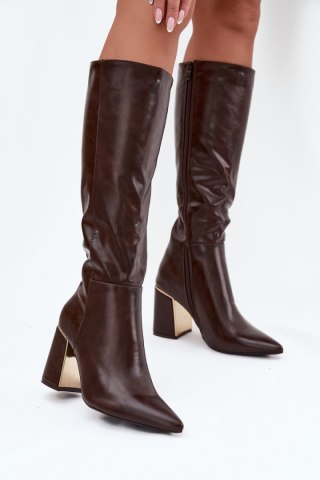 Kozaki Model Alessine 7661A Czekolada - Step in style