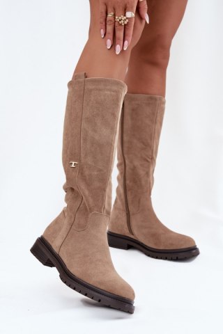Kozaki Model Delyssa 6366 Dark Beige - Step in style