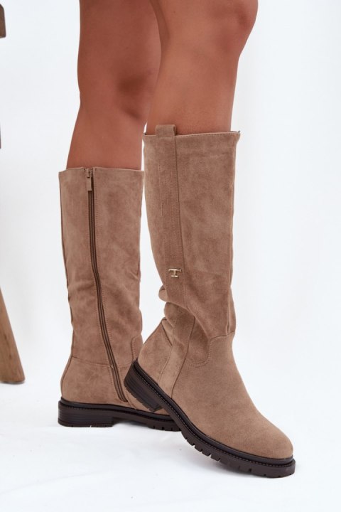 Kozaki Model Delyssa 6366 Dark Beige - Step in style