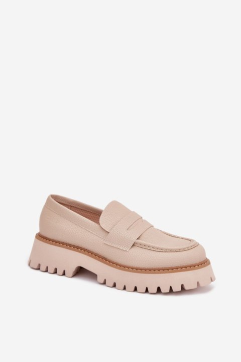 Mokasyny Model Big Star NN274050 Beige - Step in style Mokasyny Model Big Star NN274050 Beige - Step in style