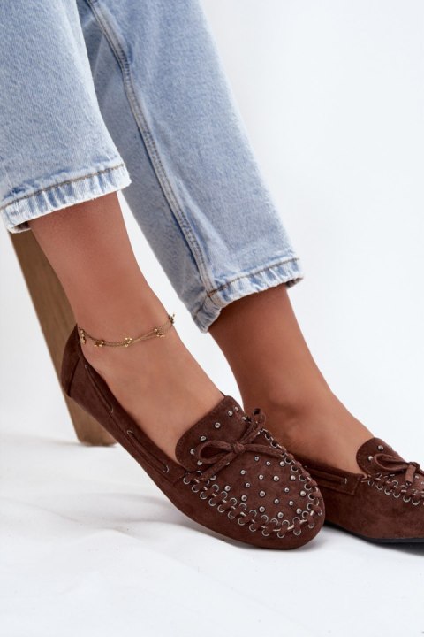 Mokasyny Model Prissine H8-982H Brown - Step in style Mokasyny Model Prissine H8-982H Brown - Step in style