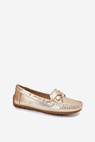 Mokasyny Model Si Passione FT246 Gold - Step in style