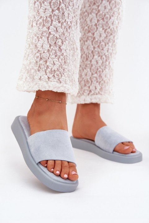 Sandał Klapki Model Jorina 5178 Light Blue - Step in style Sandał Klapki Model Jorina 5178 Light Blue - Step in style