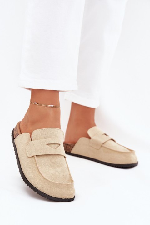 Sandał Klapki Model Nivalia 98-186 Beige - Step in style Sandał Klapki Model Nivalia 98-186 Beige - Step in style