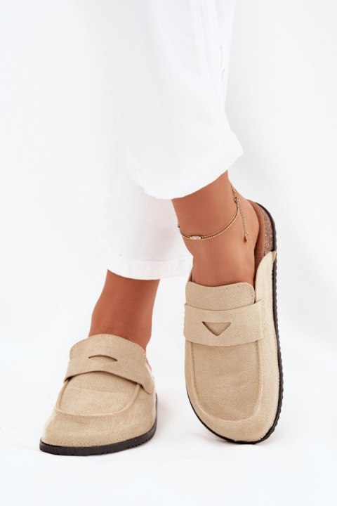 Sandał Klapki Model Nivalia 98-186 Beige - Step in style Sandał Klapki Model Nivalia 98-186 Beige - Step in style