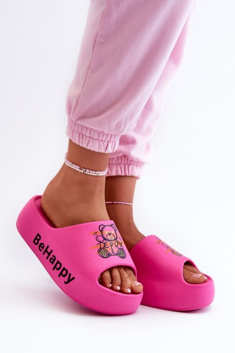 Sandał Klapki Model Serefina BG175 Fuksja - Step in style Sandał Klapki Model Serefina BG175 Fuksja - Step in style