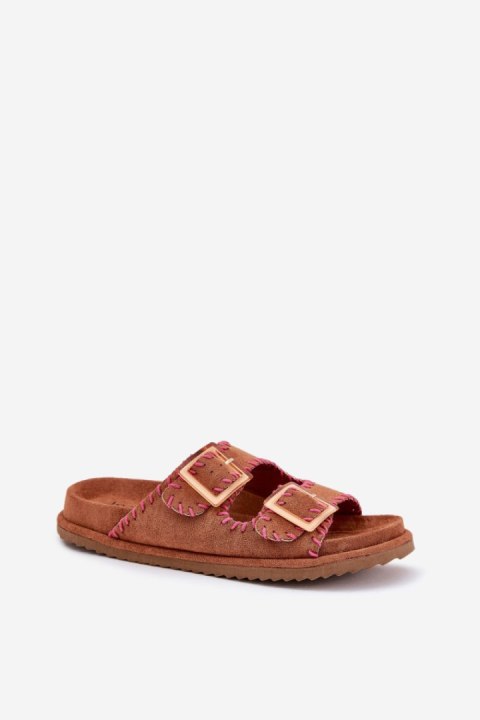 Sandał Klapki Model Visley G474 Camel - Step in style Sandał Klapki Model Visley G474 Camel - Step in style