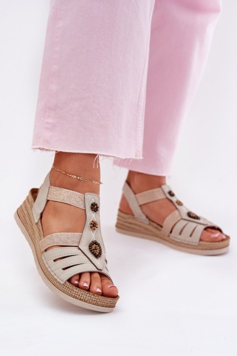 Sandały Model Inblu RV000015 Light Beige - Step in style Sandały Model Inblu RV000015 Light Beige - Step in style