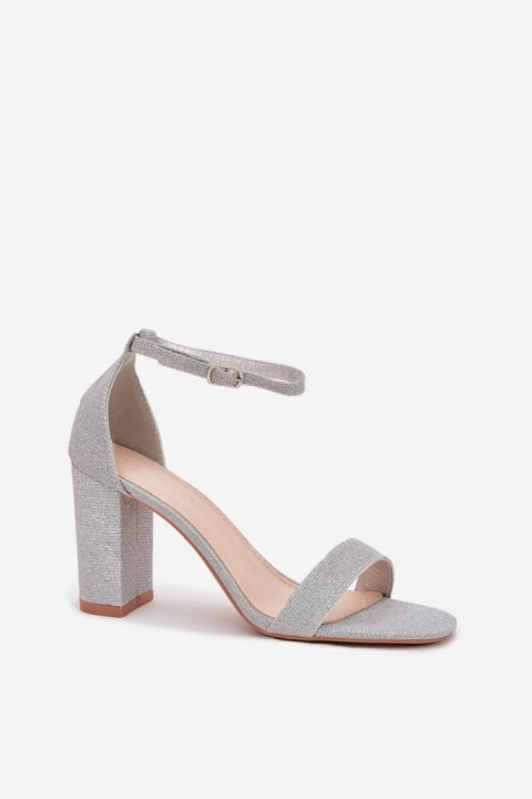 Sandały Model Kavina 1-215 Silver - Step in style Sandały Model Kavina 1-215 Silver - Step in style