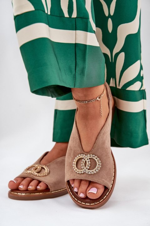 Sandały Model Ralisses A8228 Dark Beige - Step in style Sandały Model Ralisses A8228 Dark Beige - Step in style