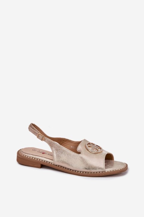 Sandały Model S.Barski KV51-002 Gold - Step in style Sandały Model S.Barski KV51-002 Gold - Step in style