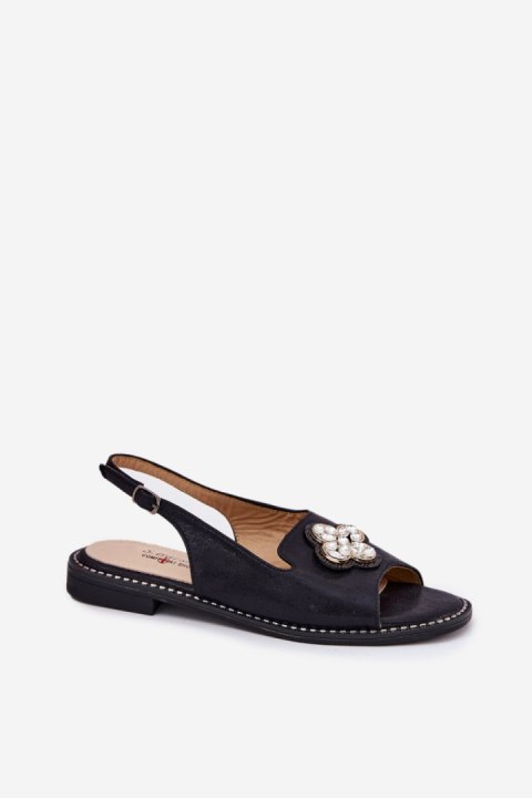 Sandały Model S.Barski KV51-080 Black - Step in style Sandały Model S.Barski KV51-080 Black - Step in style