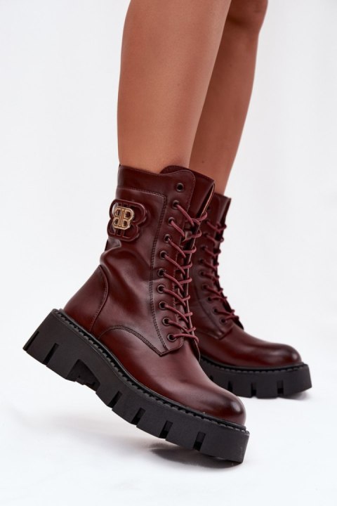 Workery Model Melisse 5808 Bordo Skóra - Step in style Workery Model Melisse 5808 Bordo Skóra - Step in style