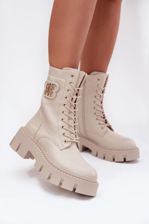 Workery Model Melisse 5808 Light Beige Skóra - Step in style Workery Model Melisse 5808 Light Beige Skóra - Step in style